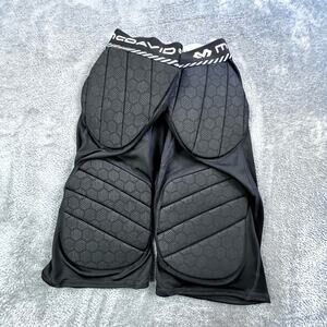 McDavidPants Mens Large Padded Black Integrated Compression Sports Safety Tackle
